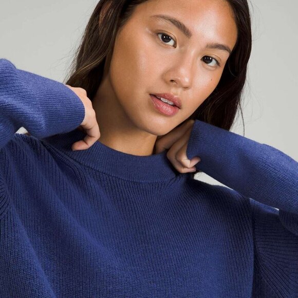 Lululemon Merino Wool-Blend Ribbed Crewneck Sweater- Size 4 (2022) - Picture 4 of 13
